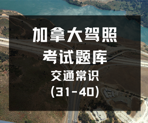 加拿大驾照考试题库 – 交通常识(31-40)-加拿大驾照考试题库